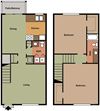 Two Bedroom , 1.5 bath B2 Monarch